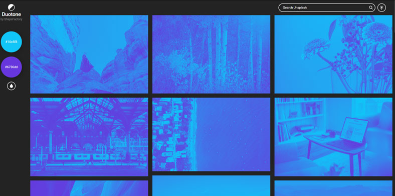 Duotone by ShapeFactory-设计师必备必收藏的常用配色网站推荐